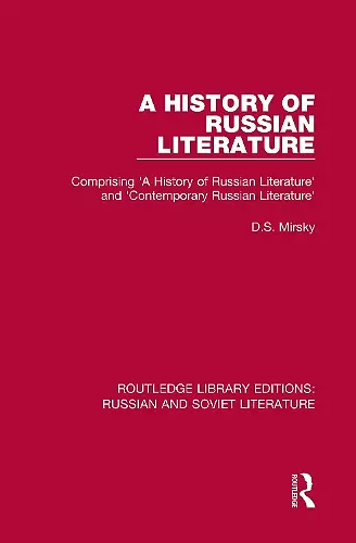 A History of Russian Literature cover