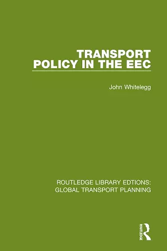 Transport Policy in the EEC cover