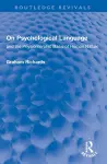 On Psychological Language cover