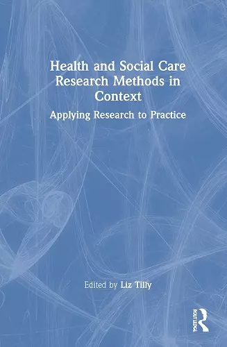 Health and Social Care Research Methods in Context cover