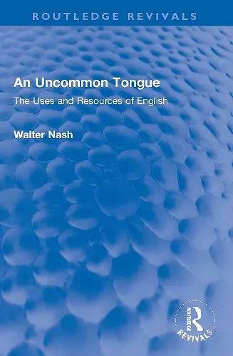 An Uncommon Tongue cover