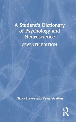 A Student's Dictionary of Psychology and Neuroscience cover