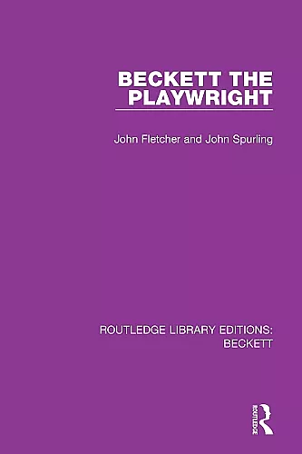 Beckett the Playwright cover