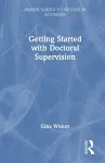Getting Started with Doctoral Supervision cover