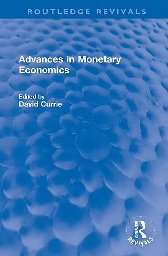 Advances in Monetary Economics cover