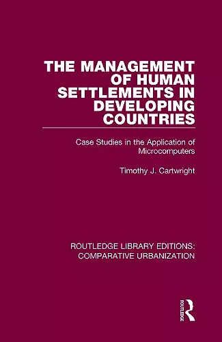 The Management of Human Settlements in Developing Countries cover