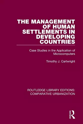 The Management of Human Settlements in Developing Countries cover