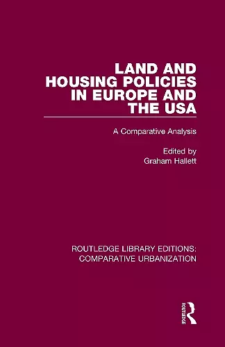 Land and Housing Policies in Europe and the USA cover