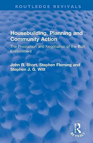 Housebuilding, Planning and Community Action cover