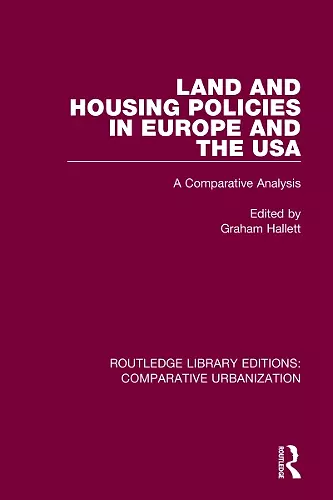 Land and Housing Policies in Europe and the USA cover