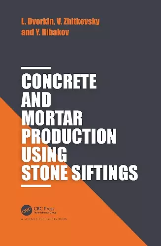 Concrete and Mortar Production using Stone Siftings cover