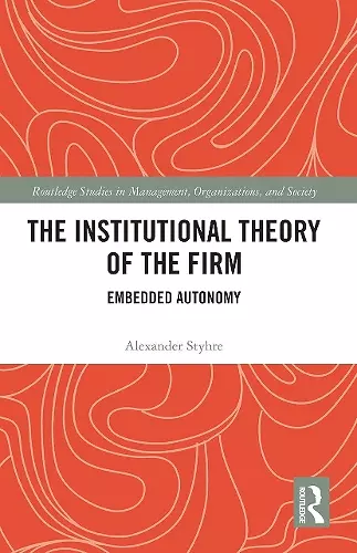 The Institutional Theory of the Firm cover