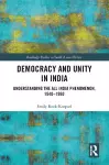 Democracy and Unity in India cover