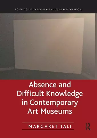 Absence and Difficult Knowledge in Contemporary Art Museums cover