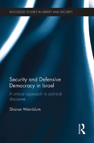 Security and Defensive Democracy in Israel cover