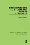 From Baroque to Storm and Stress 1720-1775 cover