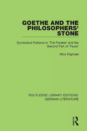 Goethe and the Philosopher’s Stone cover
