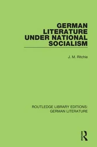 German Literature under National Socialism cover