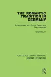 The Romantic Tradition in Germany cover