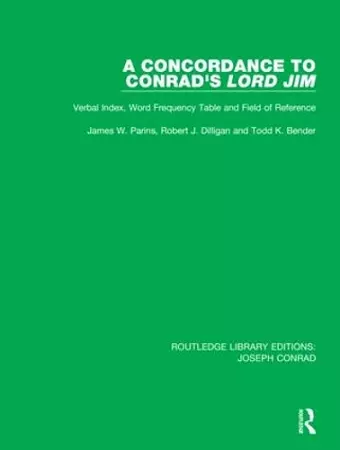 A Concordance to Conrad's Lord Jim cover