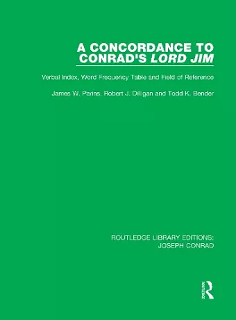 A Concordance to Conrad's Lord Jim cover