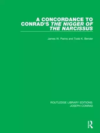 A Concordance to Conrad's The Nigger of the Narcissus cover