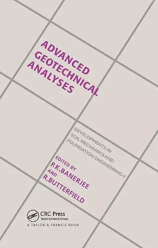 Advanced Geotechnical Analyses cover