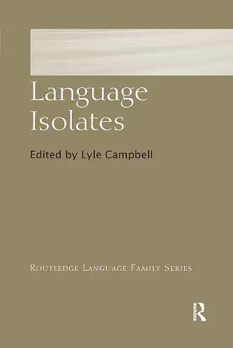 Language Isolates cover