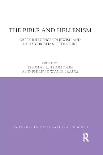 The Bible and Hellenism cover