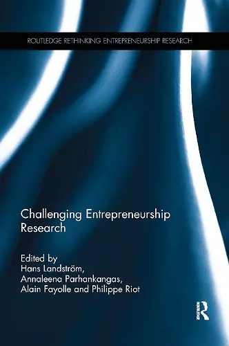 Challenging Entrepreneurship Research cover