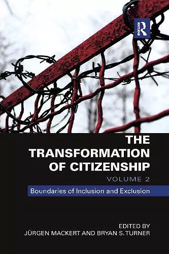 The Transformation of Citizenship, Volume 2 cover