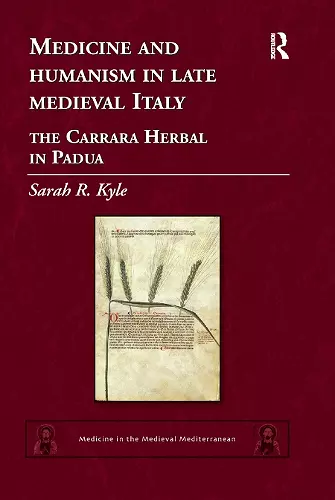 Medicine and Humanism in Late Medieval Italy cover