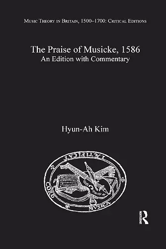 The Praise of Musicke, 1586 cover