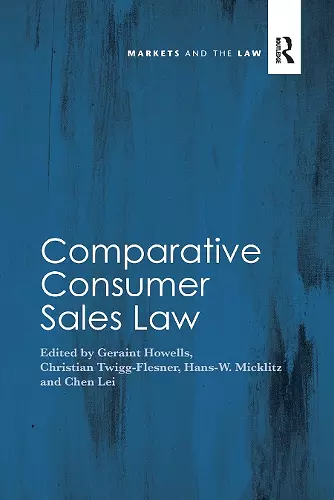 Comparative Consumer Sales Law cover