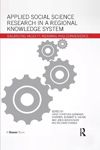 Applied Social Science Research in a Regional Knowledge System cover