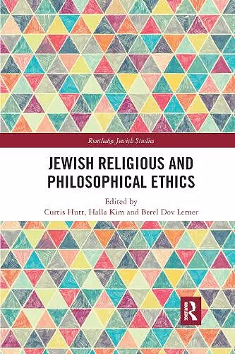 Jewish Religious and Philosophical Ethics cover