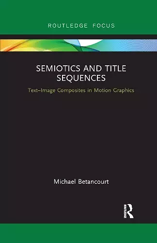 Semiotics and Title Sequences cover