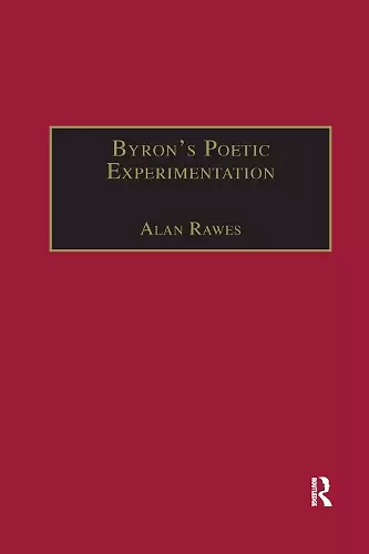 Byron’s Poetic Experimentation cover