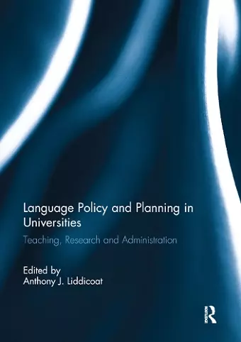 Language Policy and Planning in Universities cover