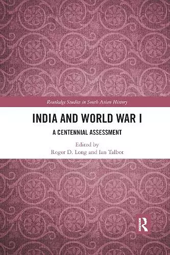 India and World War I cover