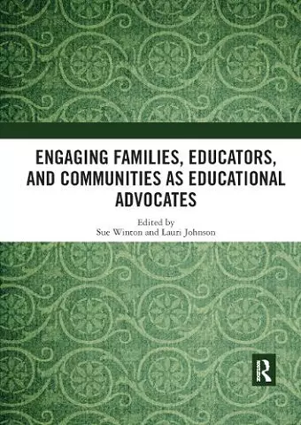 Engaging Families, Educators, and Communities as Educational Advocates cover