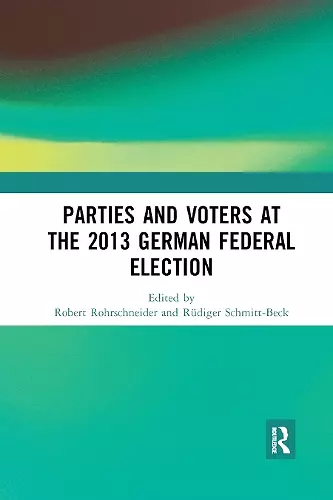 Parties and Voters at the 2013 German Federal Election cover