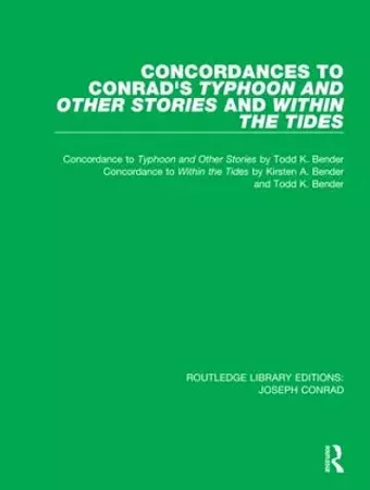 Concordances to Conrad's Typhoon and Other Stories and Within the Tides cover