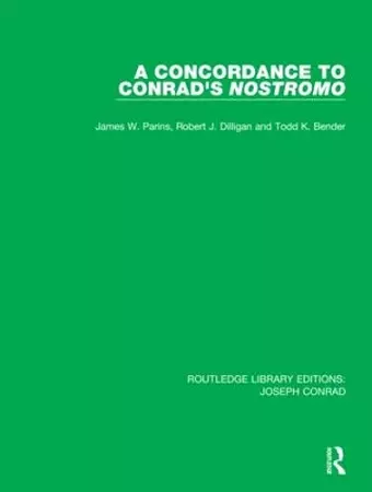 A Concordance to Conrad's Nostromo cover