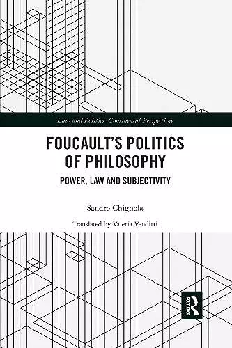 Foucault's Politics of Philosophy cover