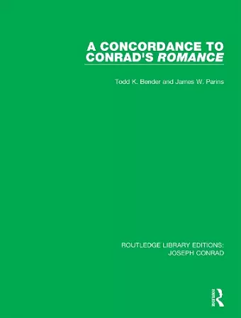 A Concordance to Conrad's Romance cover