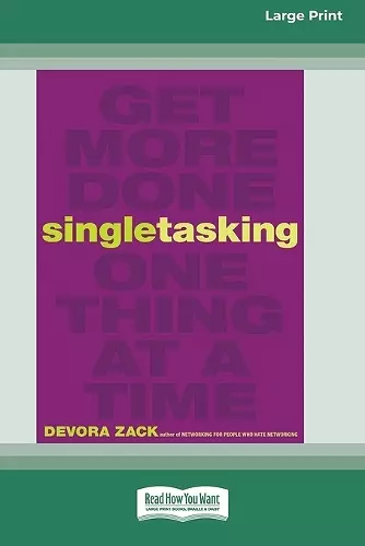 Singletasking cover