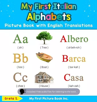 My First Italian Alphabets Picture Book with English Translations cover