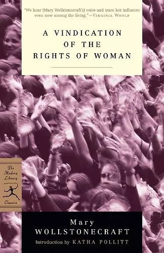 A Vindication of the Rights of Woman cover