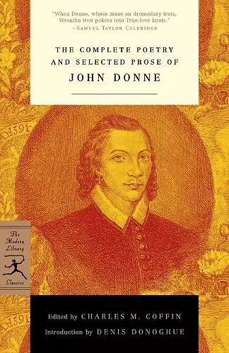 The Complete Poetry and Selected Prose of John Donne cover